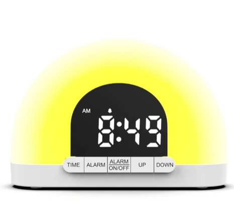 Sunrise Simulation Alarm Clock with Wake-Up Light